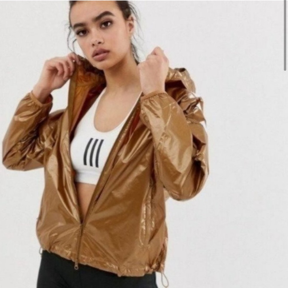 Gold Adidas windbreaker